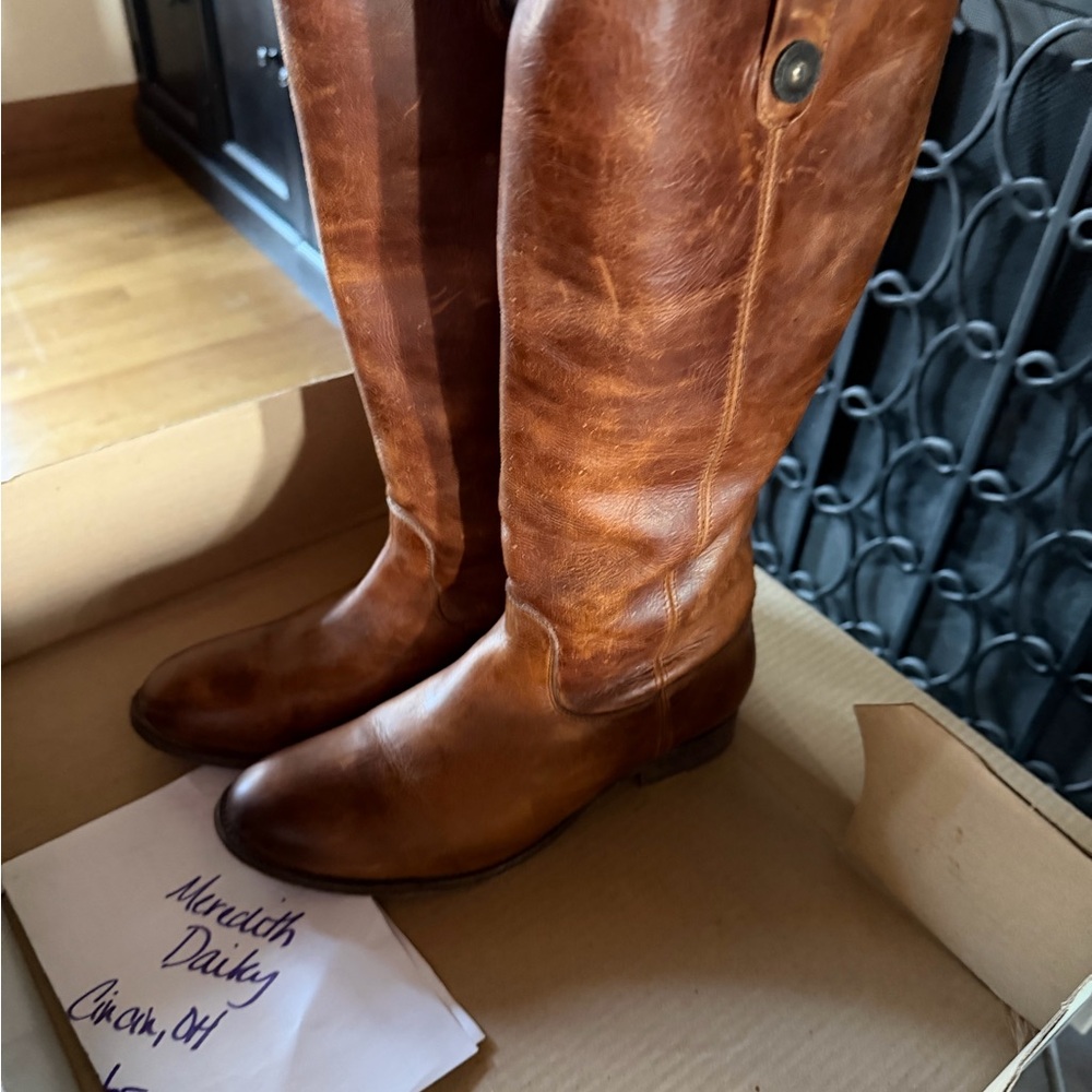 Frye Women's cognac Brown Melissa Boots